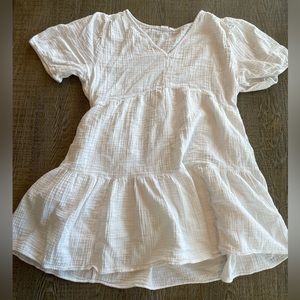 WHITE LINEN DRESS